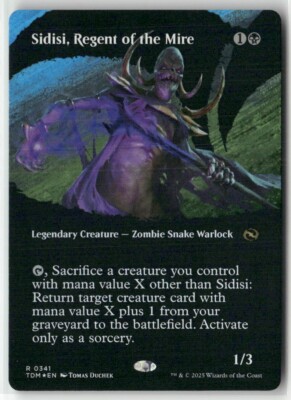 Sidisi, Regent of the Mire (Borderless) 341 Foil NM MTG Tarkir: Dragonstorm Magi