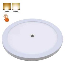 Facon 8inch 2-color Rv Led Panel Light Dimmable Dome Touch Swich Interior Light