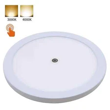 Facon 8''  RV LED Panel Light Dimmable Dome Lamp Touch Switch For Trailer Boat