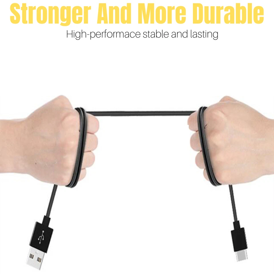 Fast USB-C Type-C Charger Cable For Samsung Galaxy Note 20 9 S20 Ultra 5G S8 S10 - Image 4 of 4