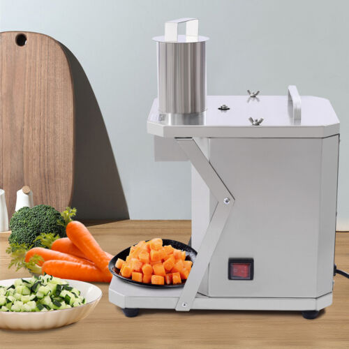 Vegetable Fruit Chopper Cutter Food Onion Cucumbers Dicer For Restaurants Silver