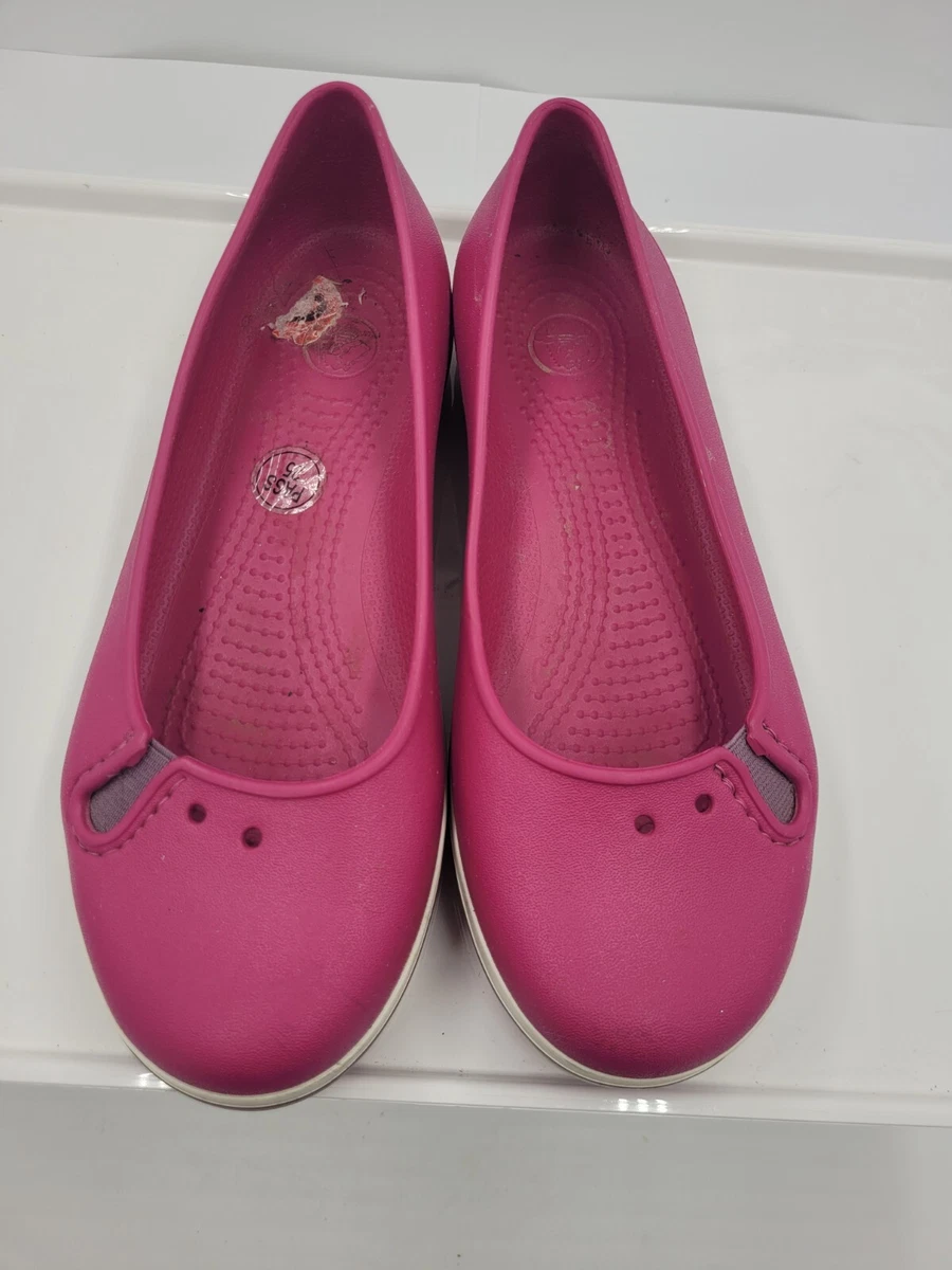 Crocs ballet sales flats pink