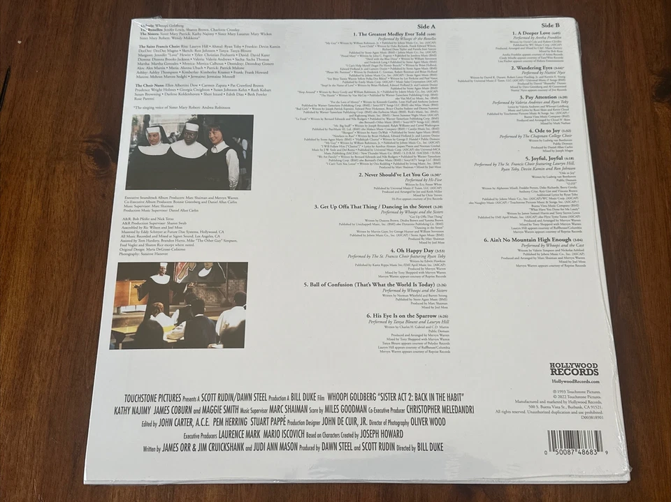 Sister Act 2: Back In the Habit Exclusive White Vinyl LP Record Walmart 2022 - Image 2 of 2