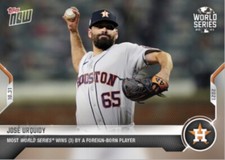 2021 TOPPS NOW WORLD SERIES CARD HOUSTON ASTROS JOSE URQUIDY #1035 (3) WINS