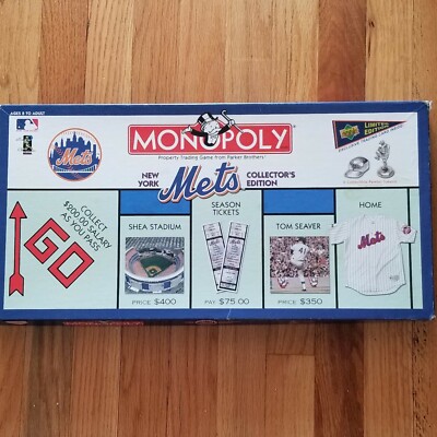 MONOPOLY ニューヨーク・メッツ コレクターズエディション New York Mets Monopoly Collector's Edition - EUC | eBay