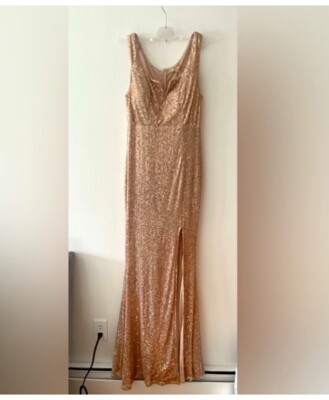 Ricarica Gold Sequin Dress | eBay