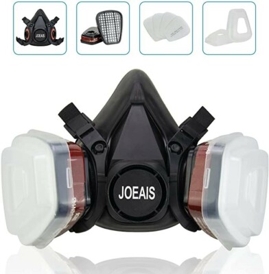 Respirator Half Mask Annvchi Paint Face Cover for Painting, Machine Polishing 
