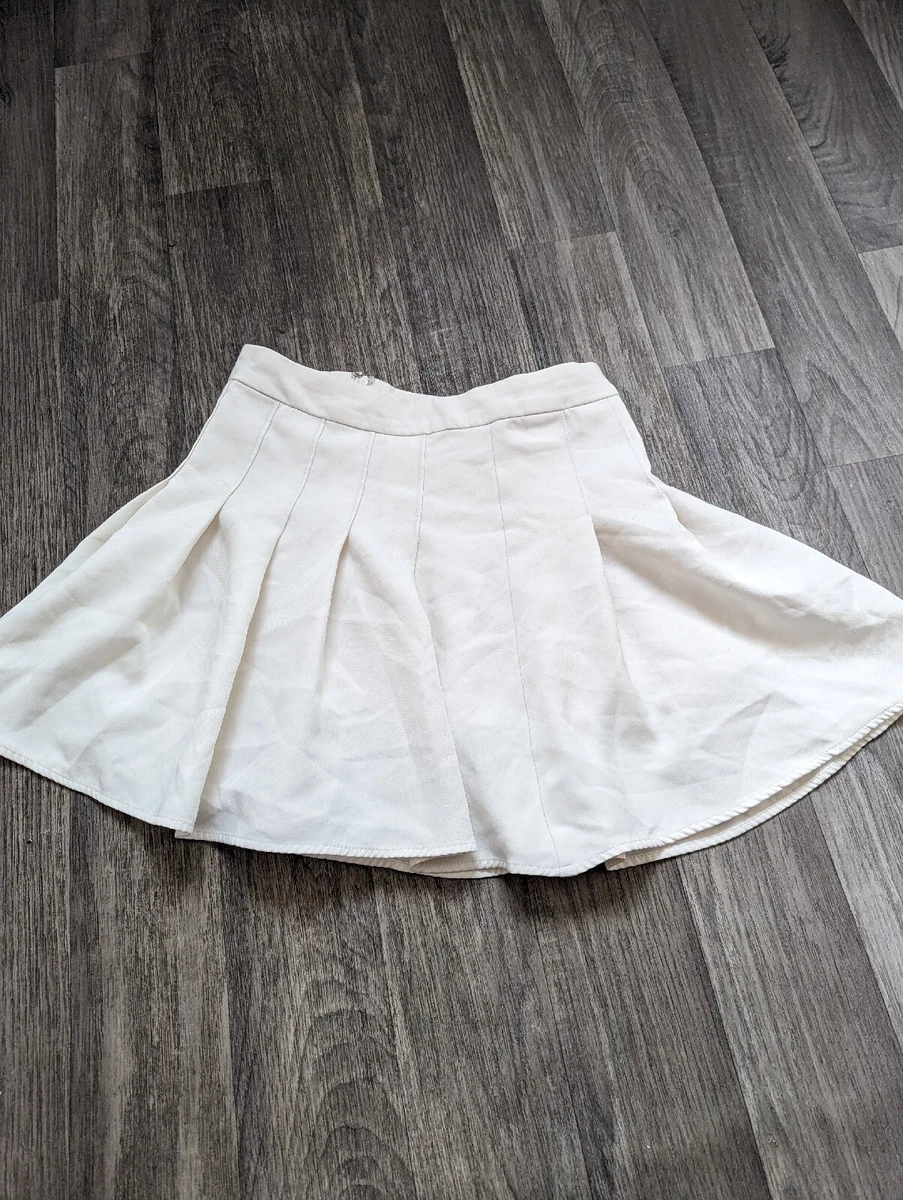 Cream white skater skirt cheap