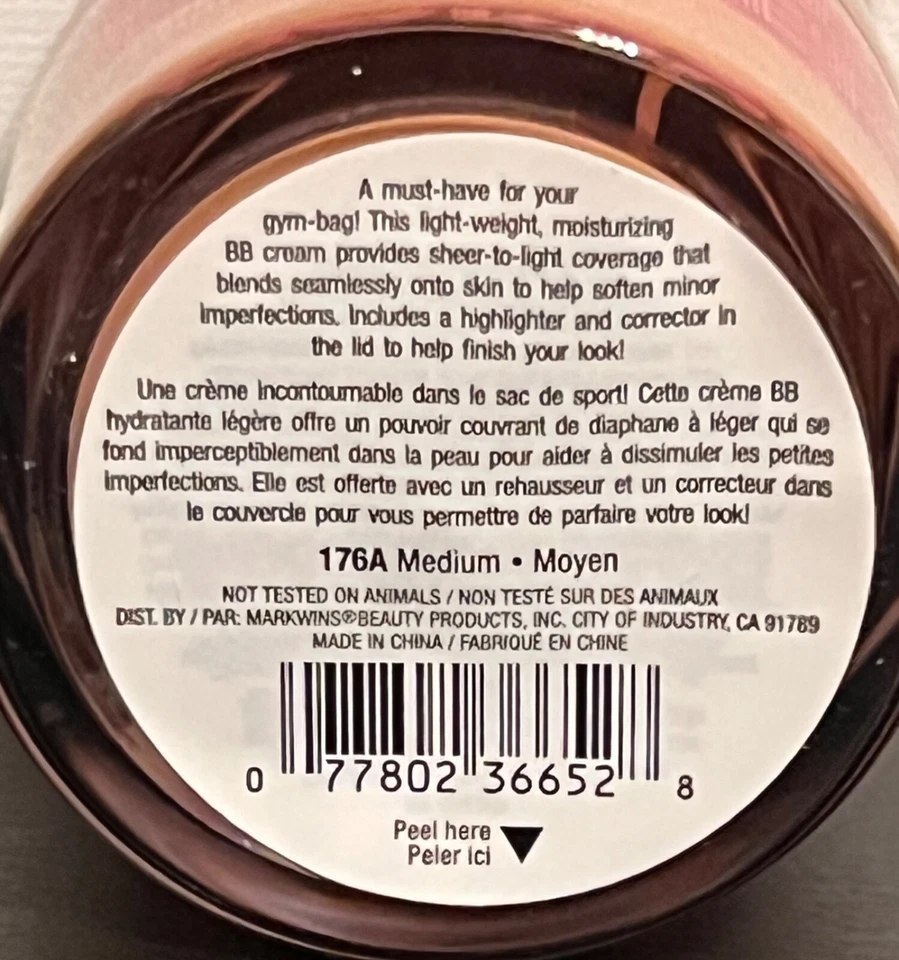 3- Armario de maquillaje húmedo y salvaje 3 en 1 transparente BB crema iluminador/corrector 176A Foto 3 de 3