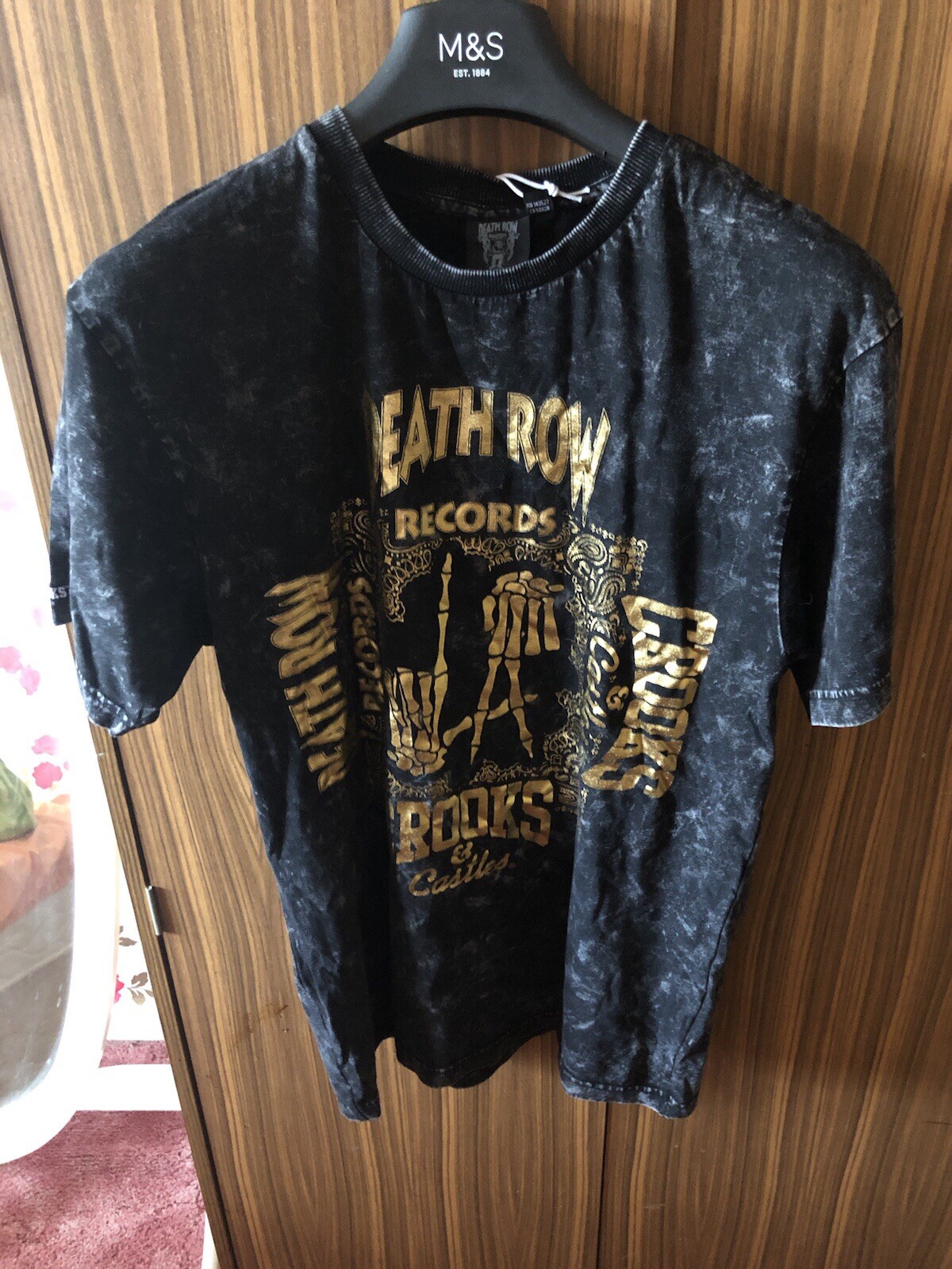 FILA T shirt Crooks and Castles x Death Row la Crooks M