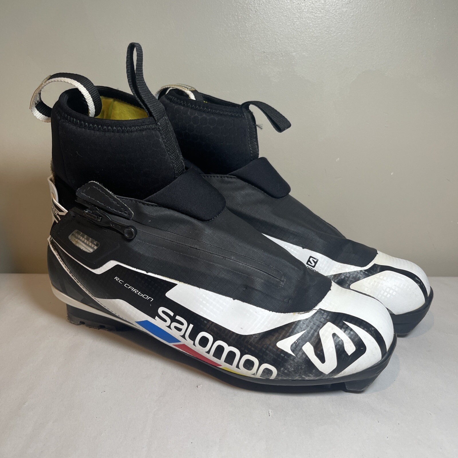 Scarponi da sci di fondo nordico in carbonio SALOMON RC taglia US 8 EUR 41 1 3 Pilot SNS