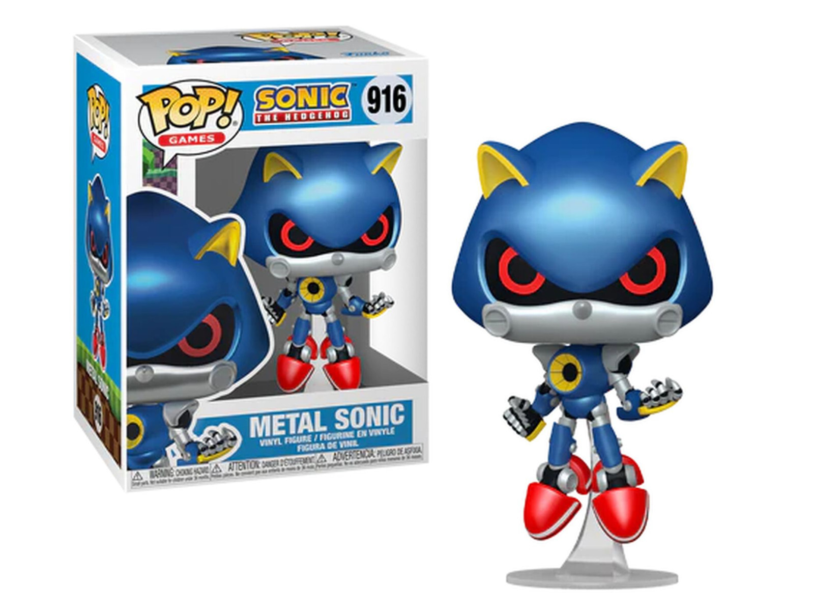 Figurine - Pop! Games - Sonic the Hedgehog - Metal Sonic - N° 916 - Funko