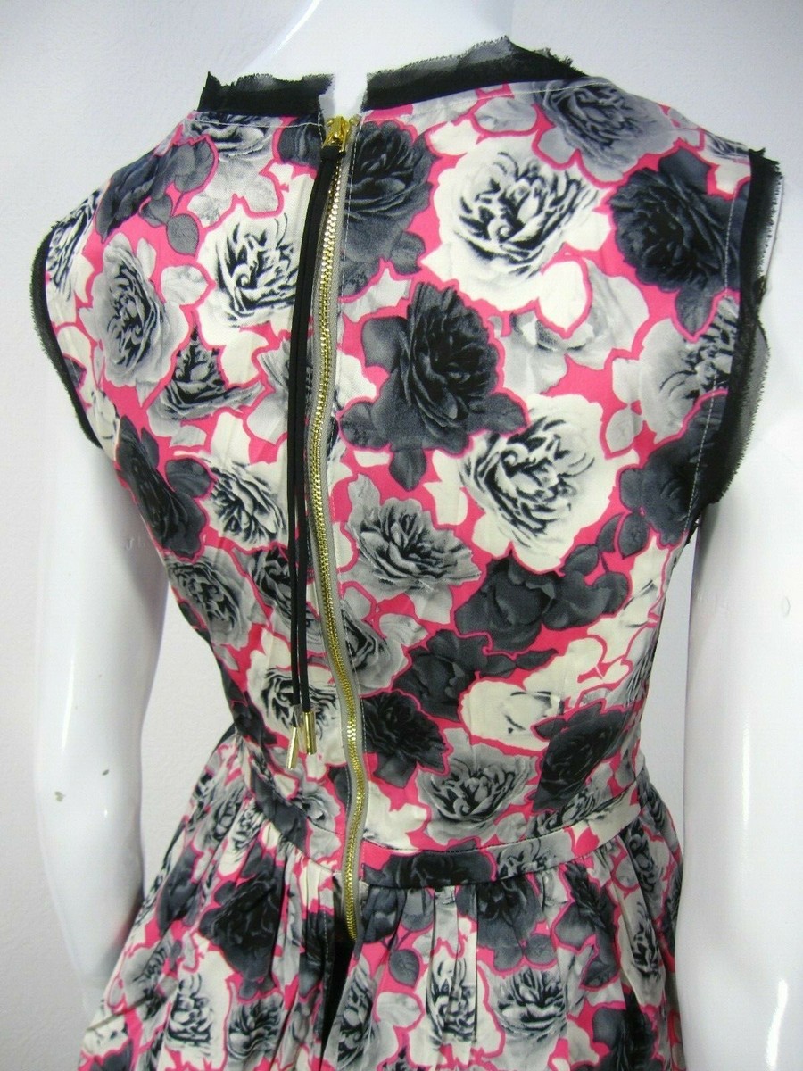 即発! サイズ4 Juicy Couture Floral Print Dress Juicy Couture Sleeveless Dress Size 4 Pink Floral Print | eBay