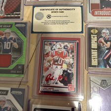 Drake Maye Auto With Cert 60 Cards Rookie Lot Of Patches Inserts And Parallels