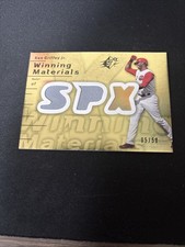05/50 DUAL GOLD 2007 SPx Winning Materials Ken Griffey Jr #WM-KG
