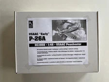 SEE DETAILS  Hobby Craft 1/48 USAAC "Early" P-26A Peashooter Plastic Model Kit