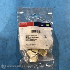 Leviton 41084-BI Pack of 10 Blank Ivory Quickport Inserts FNFP