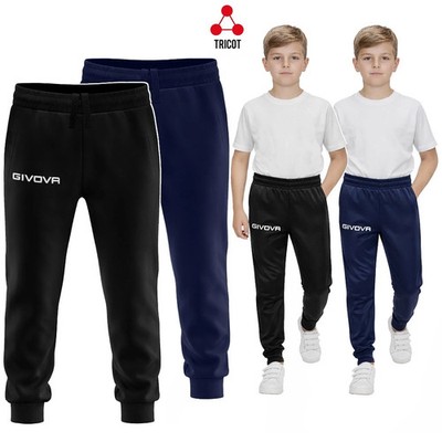 Jogginghose Trainingshose Sporthose Kinder GIVOVA P024 Schwarz/Navy 116-152 cm