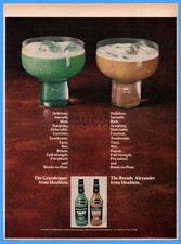 1976 Heublein Grasshopper Brandy Alexander Cocktail Alcohol Drinks Print AD