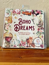 Boho Dreams A Free Spirited Sticker Book - 750 stickers variety of sizes