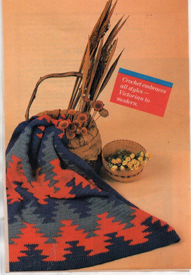 NAVAJO BLANKET AFGHAN CROCHET PATTERN