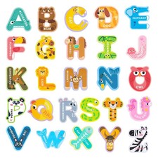 Magnetic Alphabet Letters for Toddlers - 26 Large Animal Magnets Set