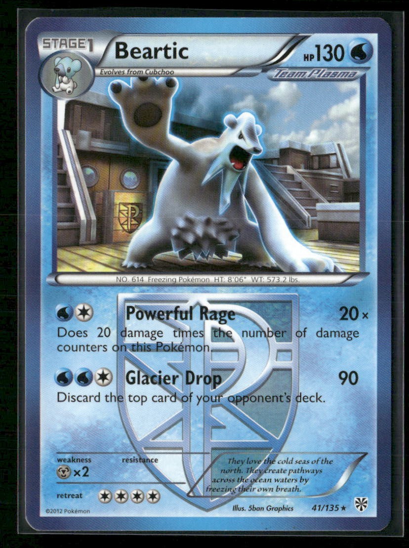 Beartic (Team Plasma) Rare Plasma Storm 41/135 NM