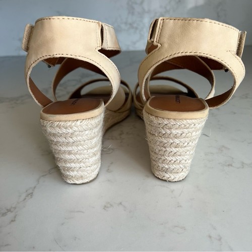 New Lucky Brand Cream Nubuck Srappy Espadrille Wedge Sandals Women’s size 9.5 - 第 3/8 張圖片