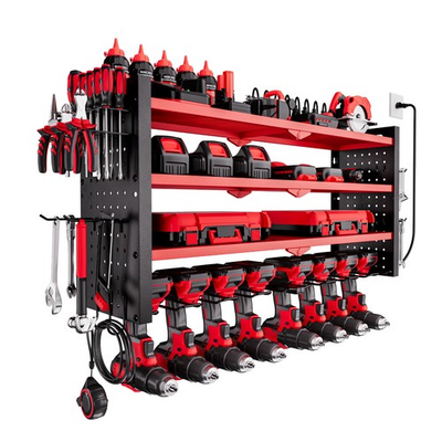 #ad VEVOR Power Tool Organizer with Charging Station 4 Layer Drill Storage Rack $61.90