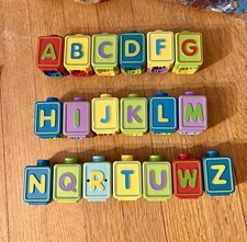 vtech ultimate alphabet activity cube double sided replacement letter blocks