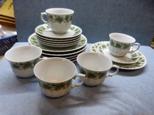 28578. Kaffeetasse Gedeck Weinlaub   Wunsiedel   Porzellan  5 Stück