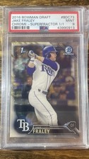 2016 Bowman Draft SUPERFRACTOR  1/1 Jake Fraley PSA 9 Tampa Bay Rays