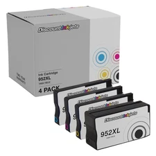 Replacements for HP 952xl Ink set 952 HY Black, Cyan, Magenta, Yellow