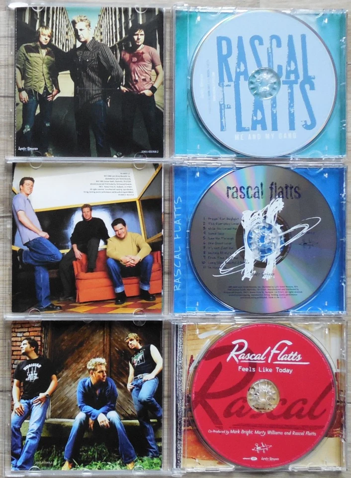 3x  Rascal Flatts - Same - Feels Like Today - Me and my Gang   (mit Bonus Titel) - Bild 2 von 2