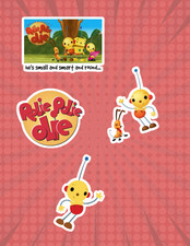 Rolie Polie Olie 90's Cartoon 4pc Sticker Pack