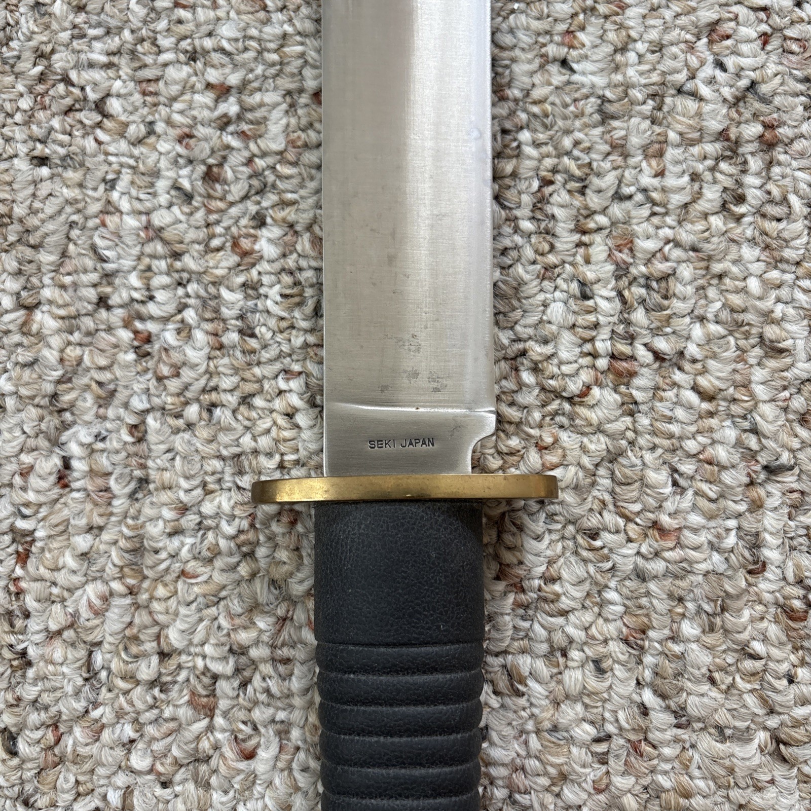 Blackjack Hunter Teton Bowie Fixed Blade Knife Full Tang Seki Japan 9.25" Blade