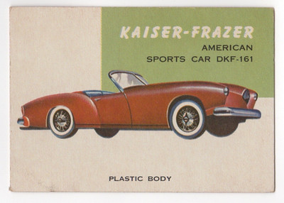 1954 Kaiser-Frazer Topps World on Wheels American Sports Car DKF-161 #98