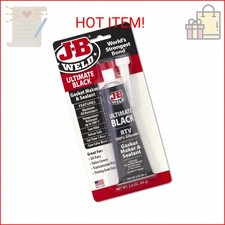 J-B Weld 32329 Ultimate Black RTV Silicone Gasket Maker and Sealant - 3 oz. - Bl