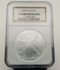 2008 Silver Eagle $1 Gem Uncirculated NGC 1 Oz Fine Silver #4492