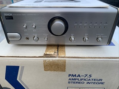 DENON インテグレーテッドステレオアンプ PMA-7.5E DENON PMA-7.5E Integrated Amplifier AC100V 50Hz/60Hz Silvfr 1996