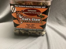 170ct Cat’s Claw Wire Fence Fasteners Heavy Duty Softwood Clips & Screws