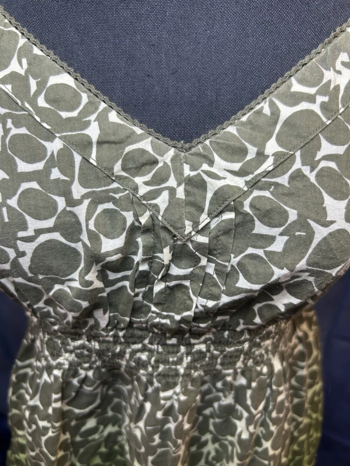 Blusa ELLE verde babydoll estilo grunge anos 2000 Y2K tamanho médio cb2-7 - Imagem 2 de 4