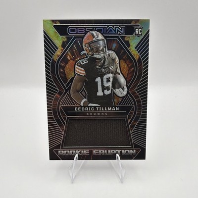 2023 Panini Obsidian - Rookie Eruption Materials Cedric Tillman #REM-CTI /199