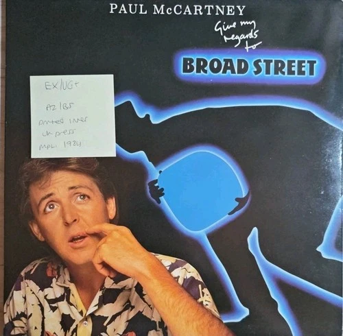 Paul McCartney Give My Regards To Broad Street Vinyl Record EX/VG+ PCTC2 1984
