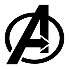 Avengers Comic Superheroes Decal Sticker Black Die Cut Vinyl