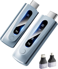 2025 Upgraded Wireless HDMI Transmitter  Receiver 328FT/100M, Plug  Play Porta