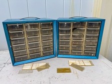 Vintage Akro-Mils 18-Drawer Parts Storage Organizer Model 11-618 Lot of 2