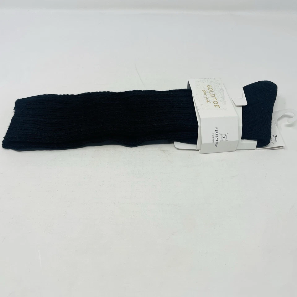 Gold Toe 女式鞋 6-9 码 1 双男友懒人靴袜黑色 2025 — 第 4/4 张图片