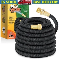 Durable Expandable Garden Hose Lightweight Brass Connectors 2000 Uses Heavy Duty
