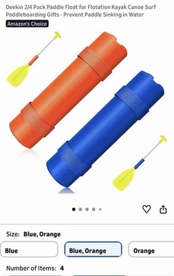 4 Pack Paddle Float for Flotation Kayak Canoe Surf Paddleboarding